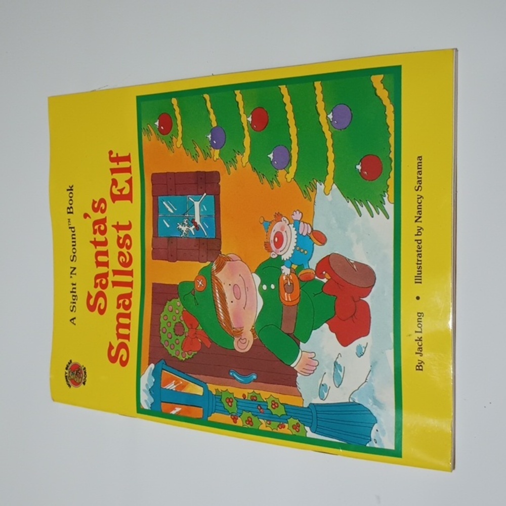 VTG Santa's Smallest Elf Paperback Book by Jack Long Honey Bear Books